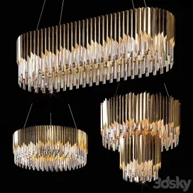 Pendant chandeliers delamp facet crystal